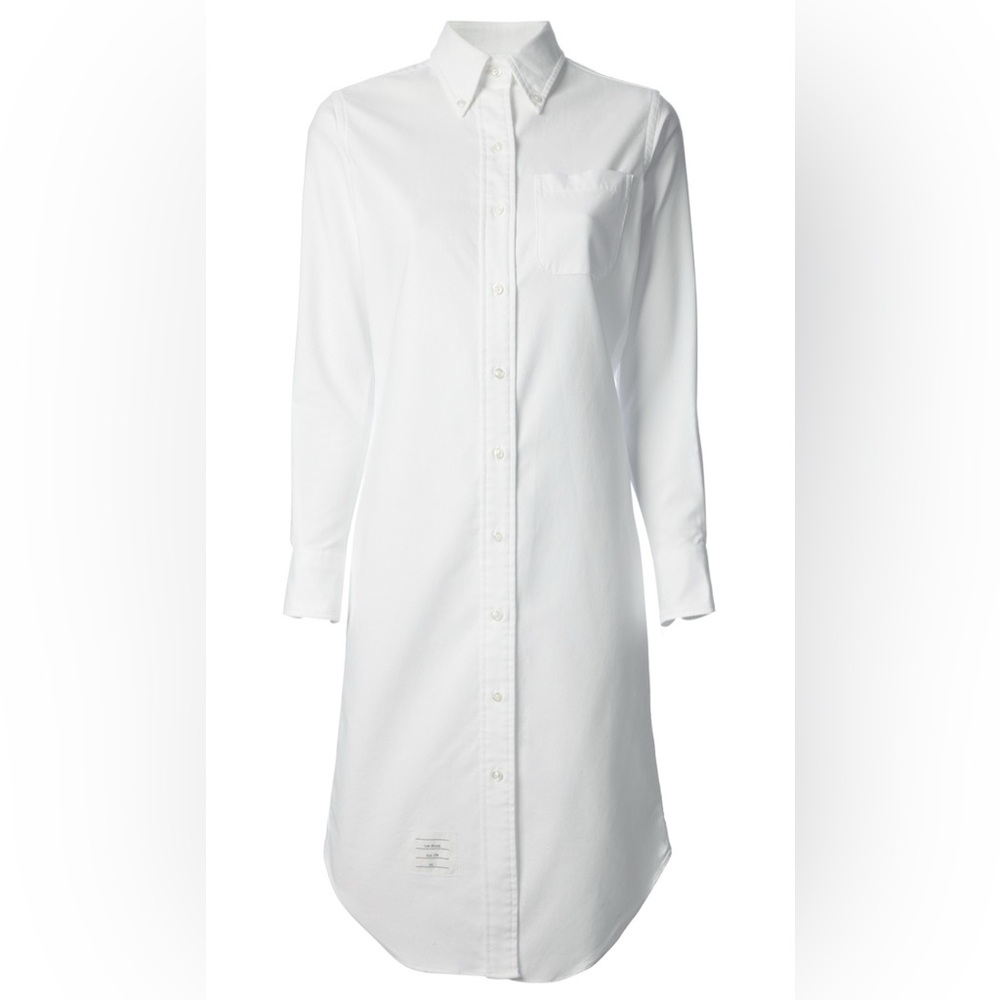 Massimo Dutti white shirt dress, midi, size 10